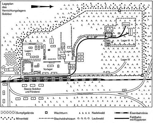 Plan of Sobibor
